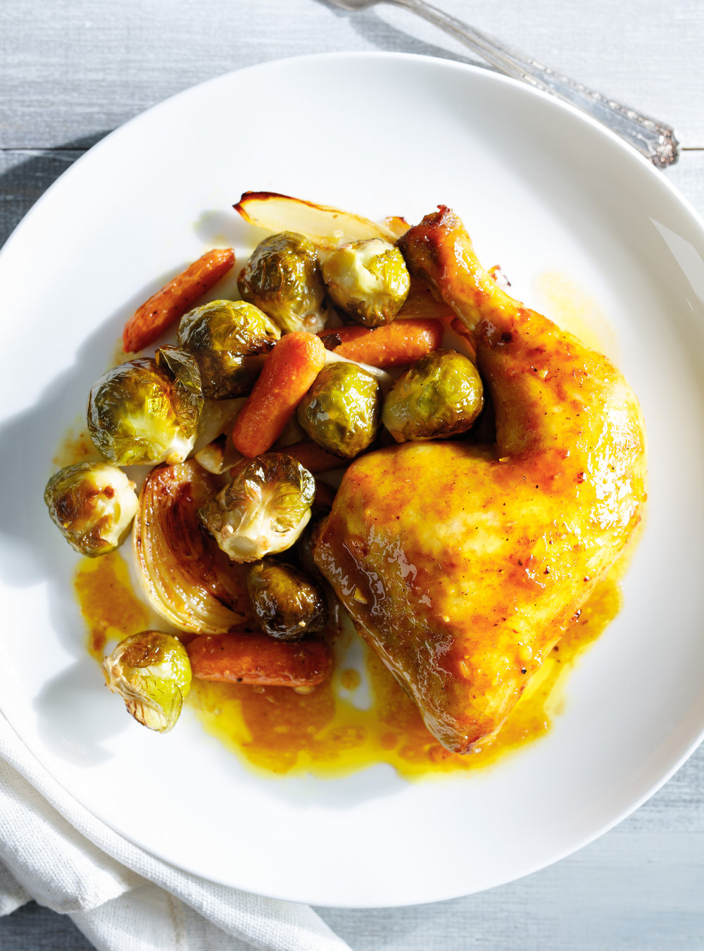 Cuisses de poulet moutarde et miel