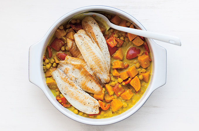 Cari de poisson au lait de coco