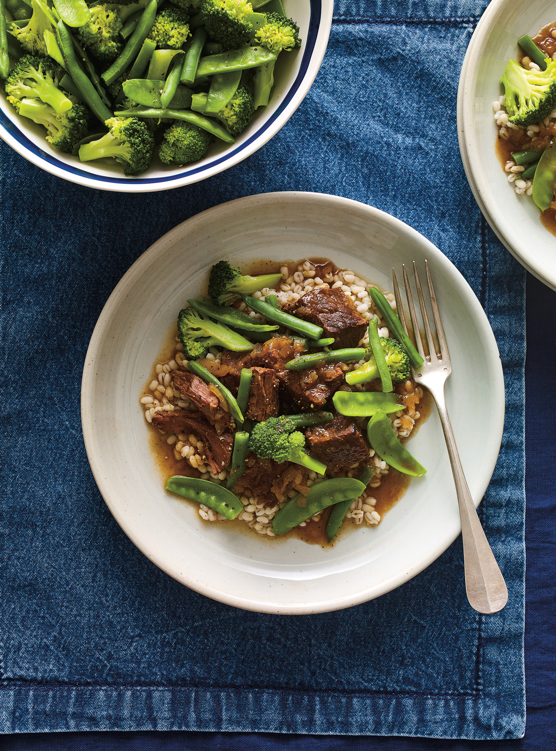 Mijoté de bœuf et légumes verts