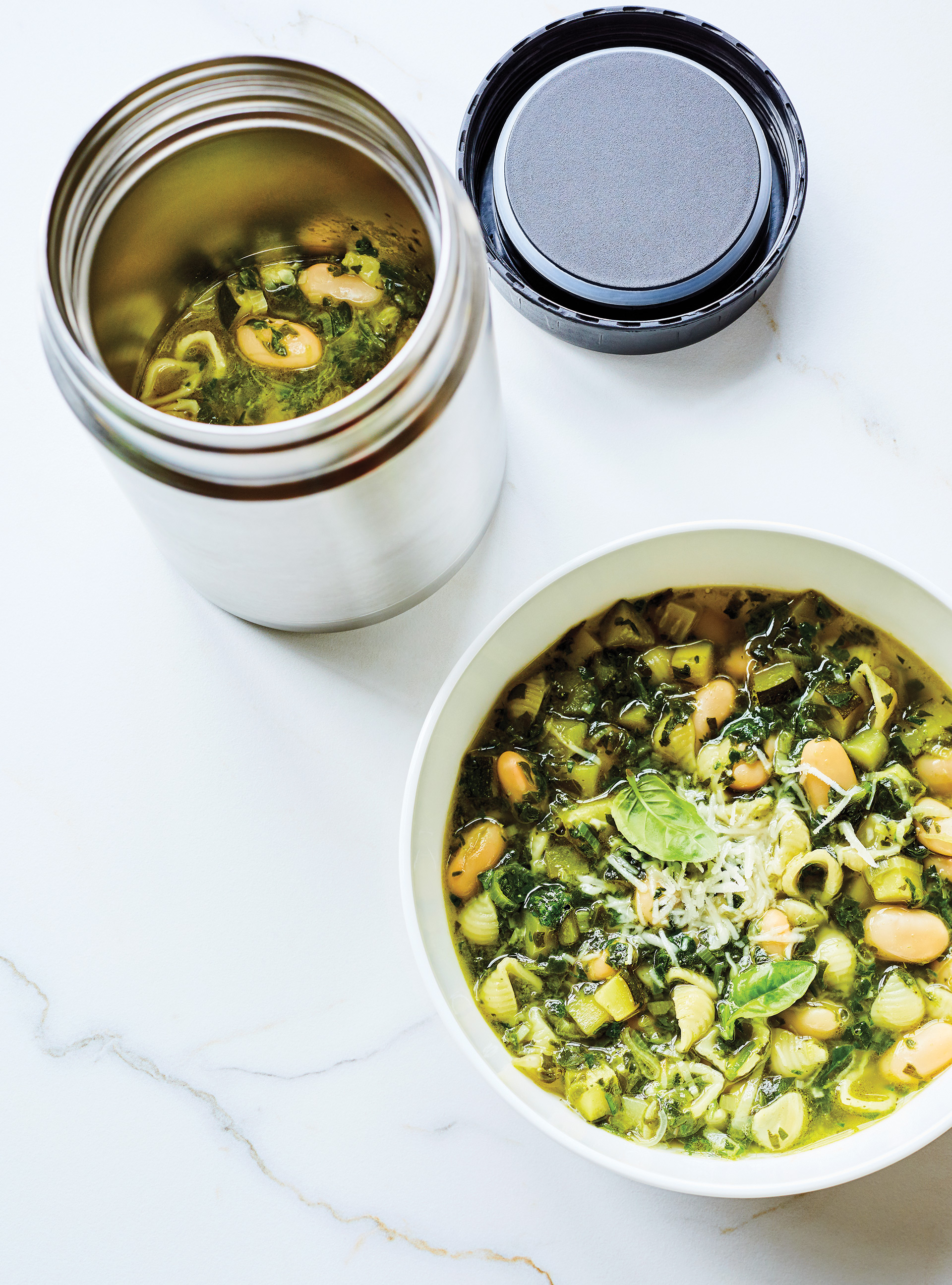 Soupe minestrone verte
