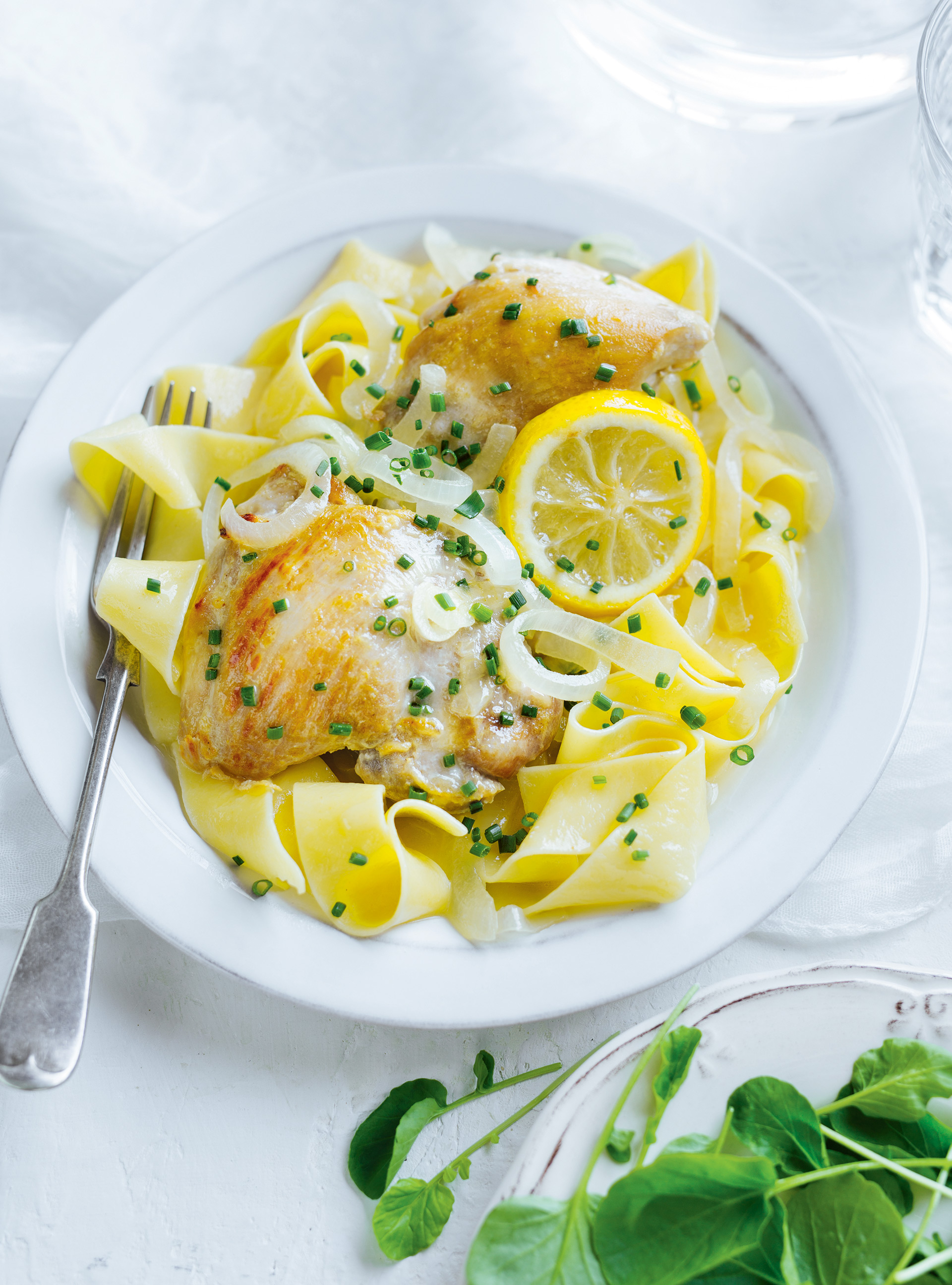 Poulet au citron et aux oignons