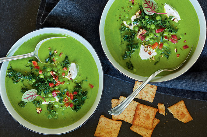Kitchen Sink Green Vegetable Soup