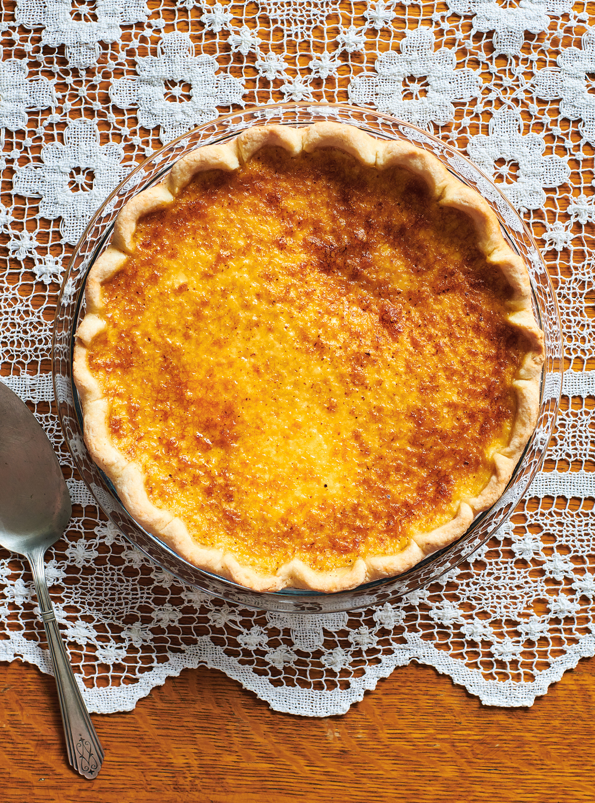 Tarte aux oeufs et à la muscade