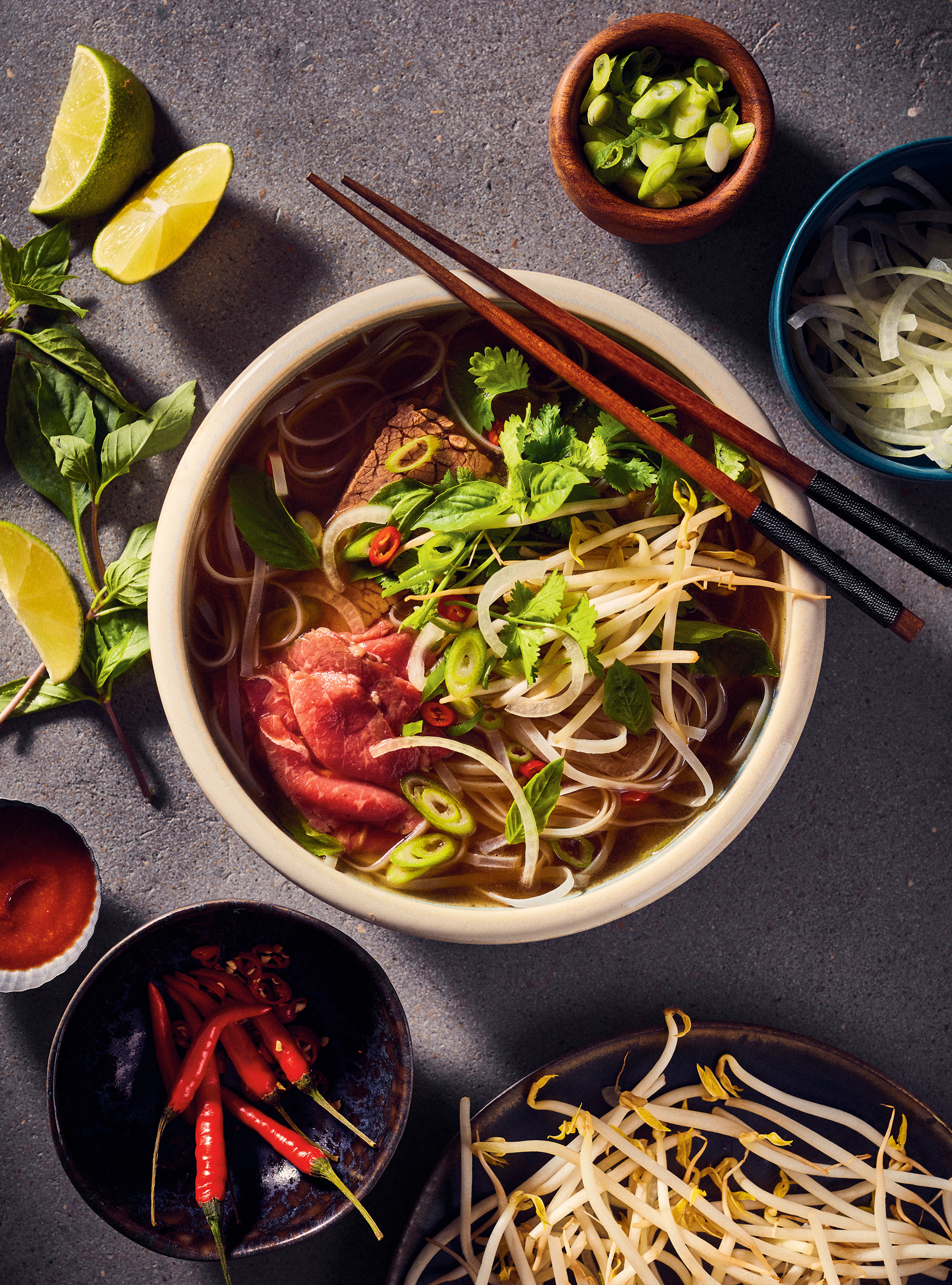Soupe tonkinoise au boeuf (phò bò)