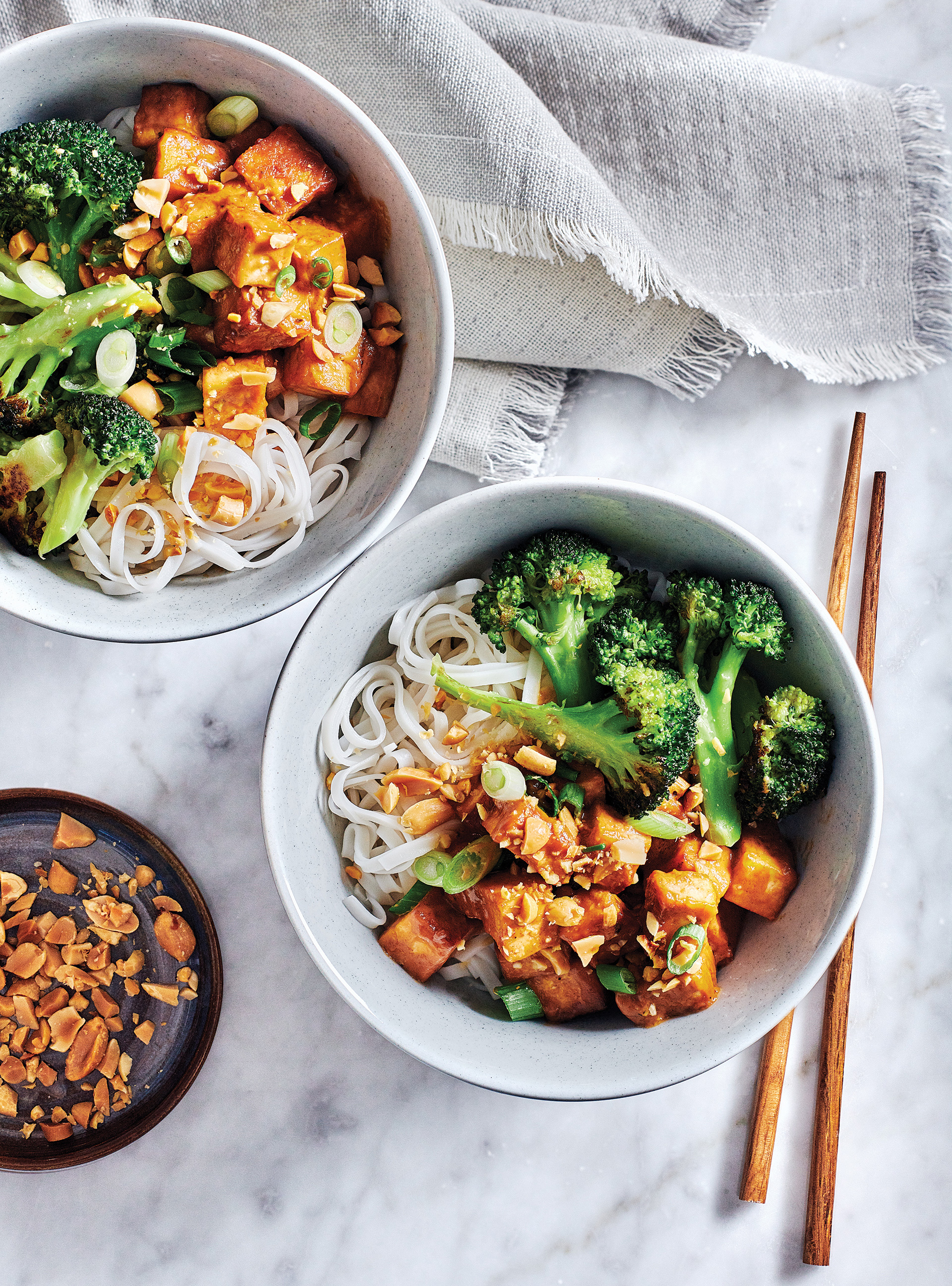 Tofu à la sauce aux arachides
